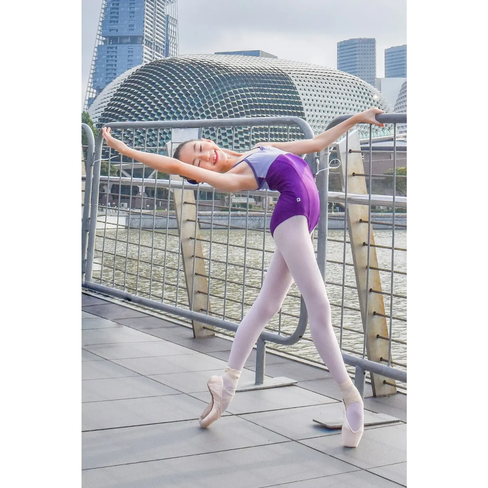 AK Dancewear AK Dancewear 2202 Adult Lyla in Motley Two Tone Cami Leotard