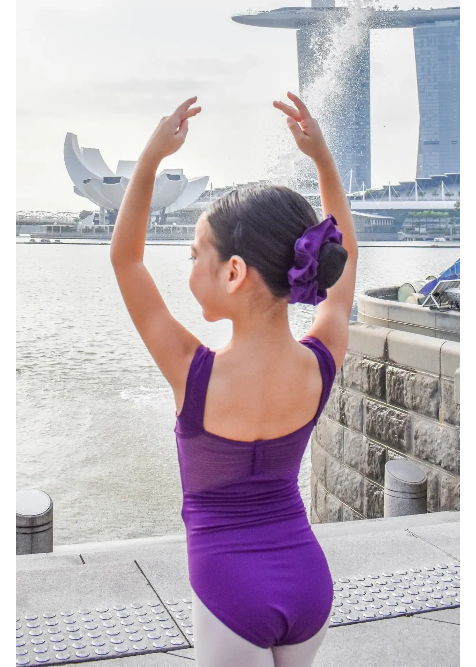 AK Dancewear AK Dancewear 2108 Girls Chrissy in Core Pinchfront Tank Leotard