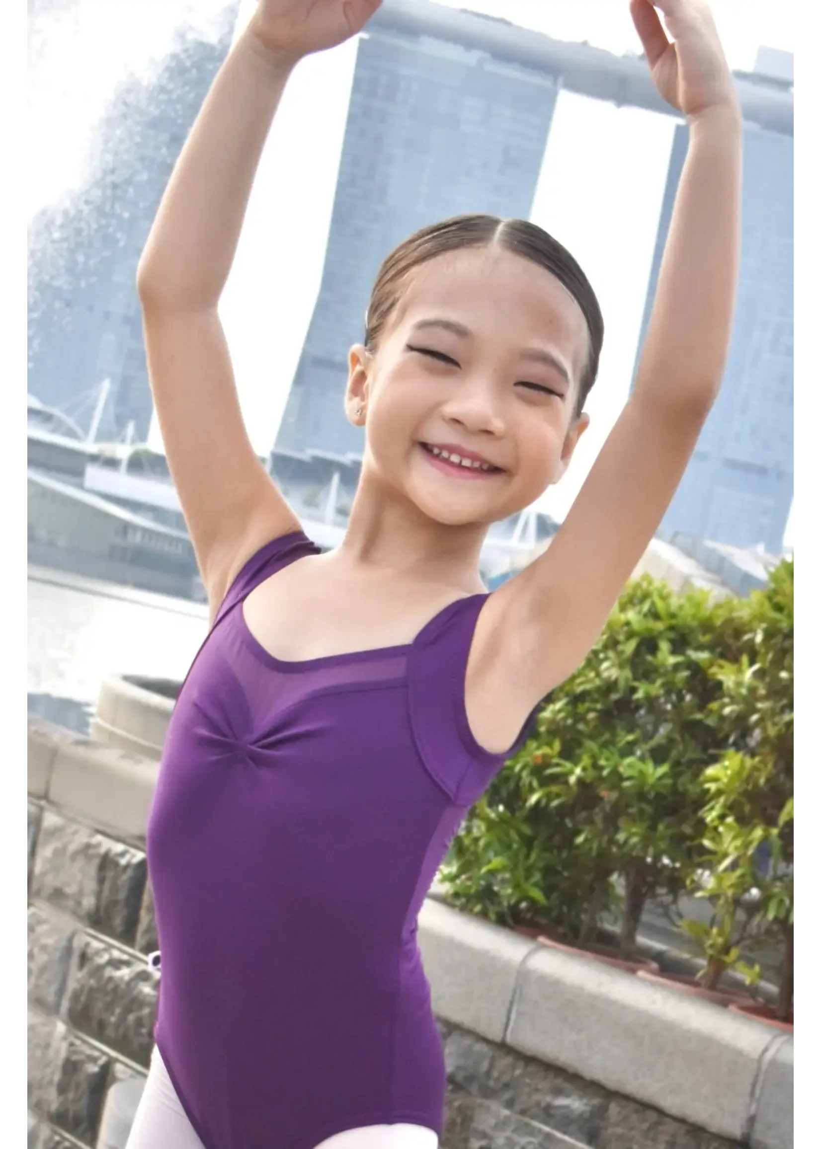 AK Dancewear AK Dancewear 2108 Girls Chrissy in Core Pinchfront Tank Leotard