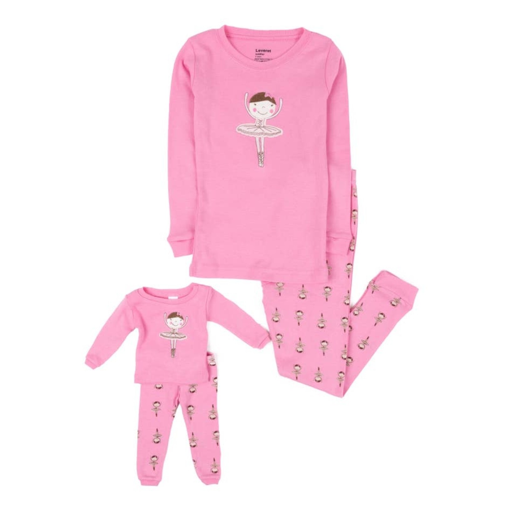 Leveret Pajamas Leveret Pajamas Child Girl And Doll Cotton Pajamas