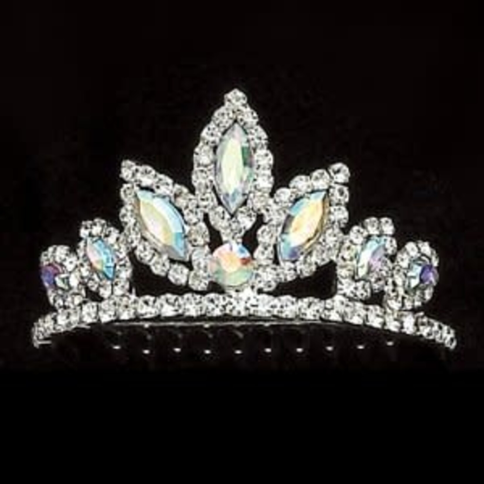 Dasha Dasha 2803 Rhinestone with Color Tiara