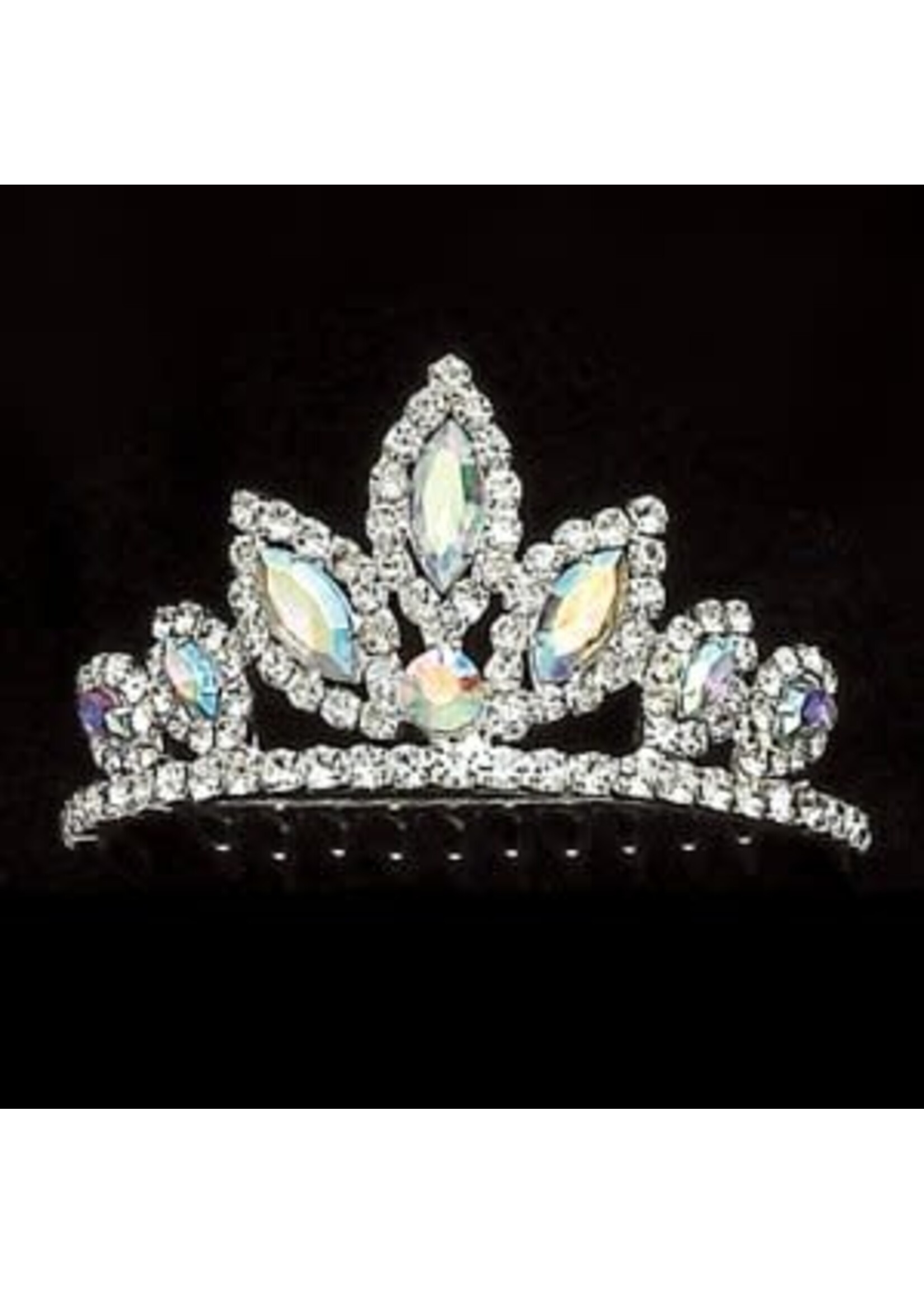 Dasha Dasha 2803 Rhinestone with Color Tiara