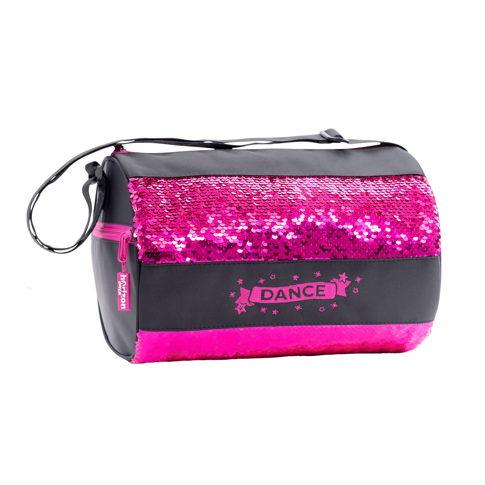 Horizon 1105 Nancy Reversible Sequin Duffle Bag Black/Pink