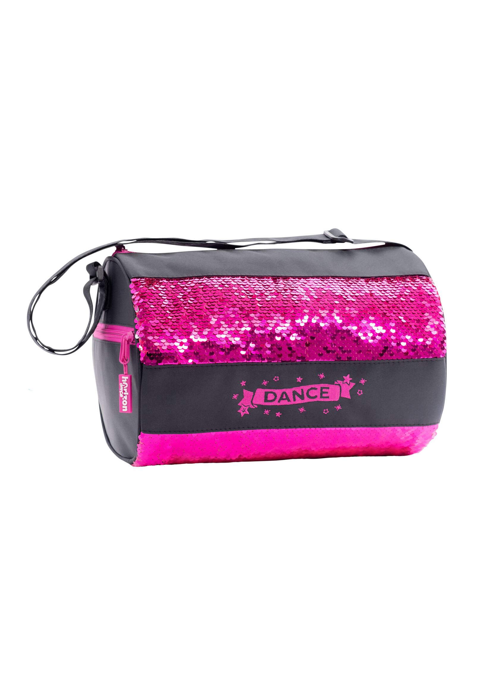 Horizon 1105 Nancy Reversible Sequin Duffle Bag Black/Pink