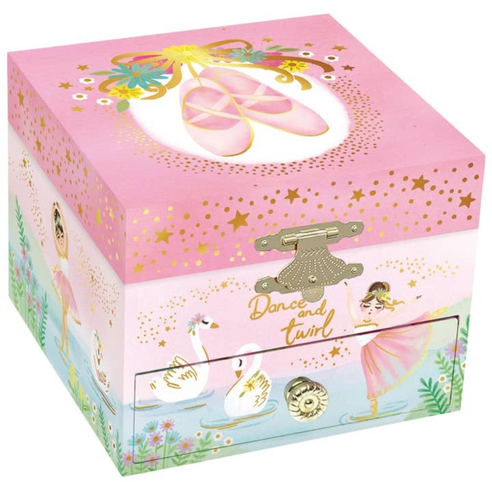 US Toy Company Ballerina Musical Jewelry Box