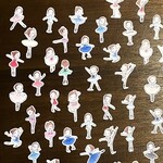 CJ Merchantile G476 1.5" Ballerina Stickers Assorted