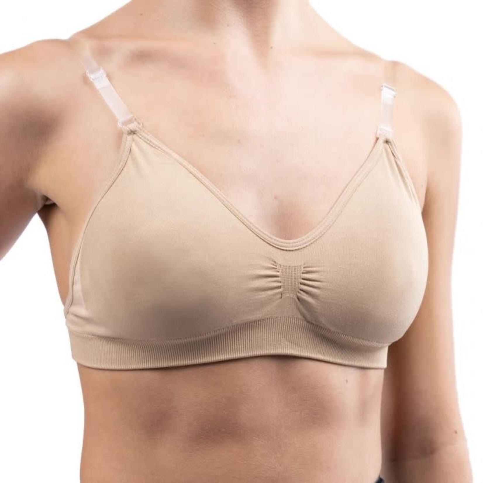 Silky Dance Silky Dance SHDUBP Child Clear Back Bra w/Padding