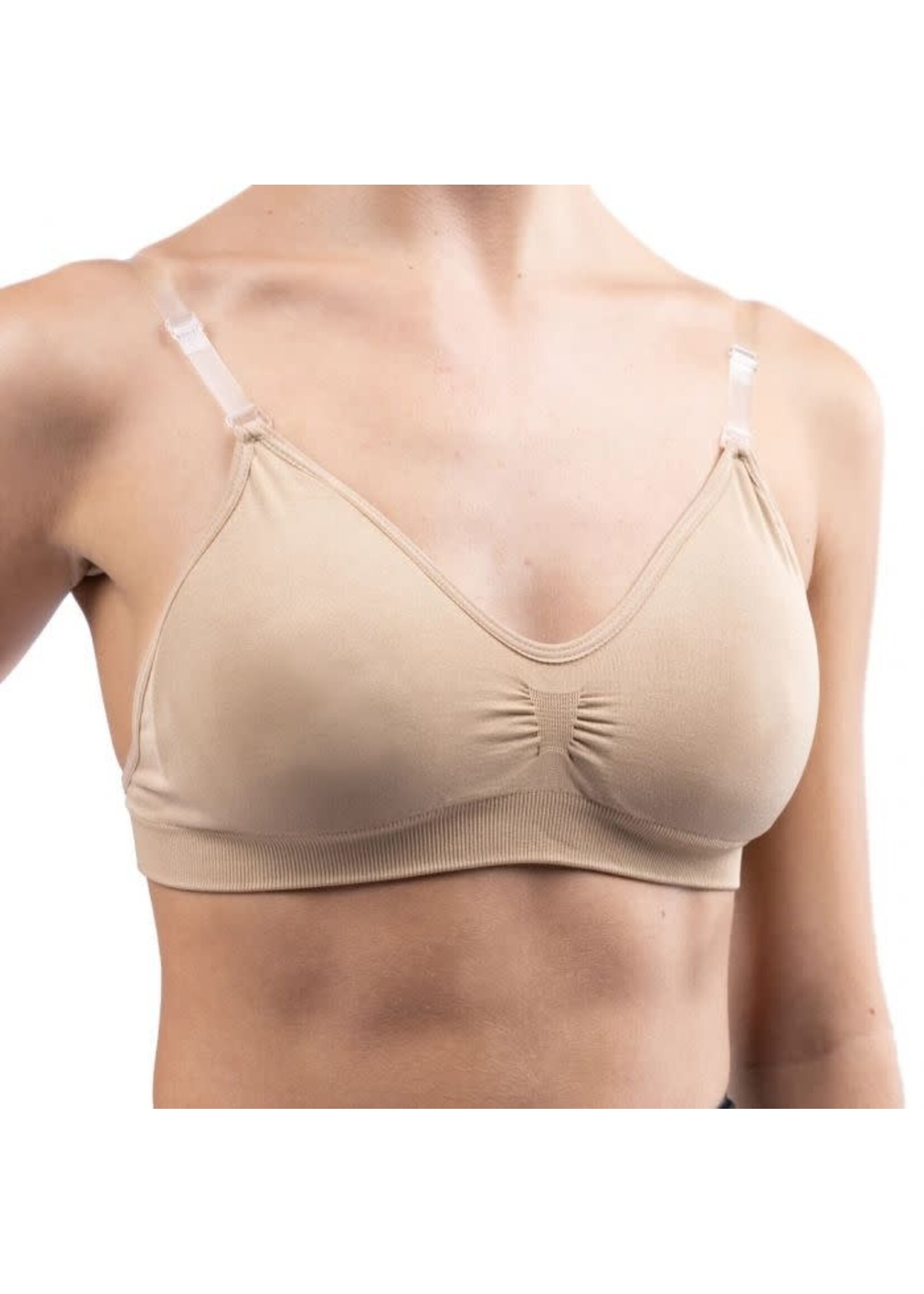 Silky Dance Silky Dance SHDUBP Child Clear Back Bra w/Padding