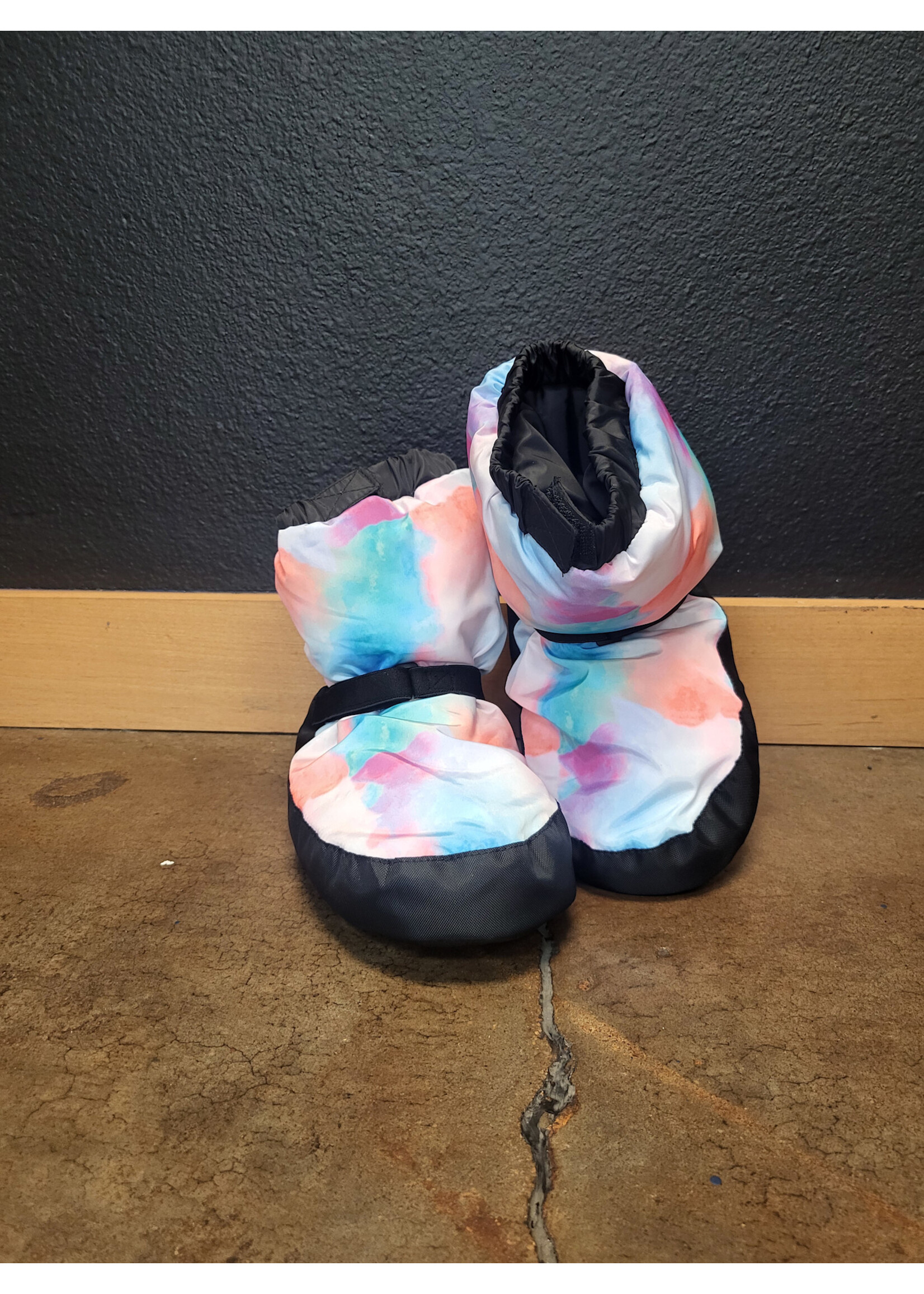 Movin' Easy Dancewear Movin Easy Bootie Child Pastel Tie Dye Size Small 5L-6L