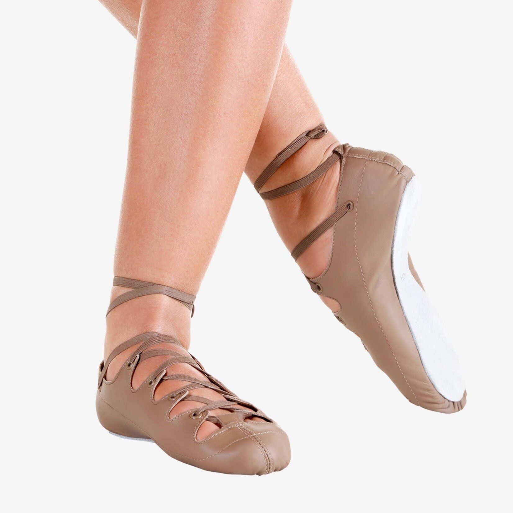 So Danca MD11 TAN Glenda Full Suede sole Ghillie Shoe