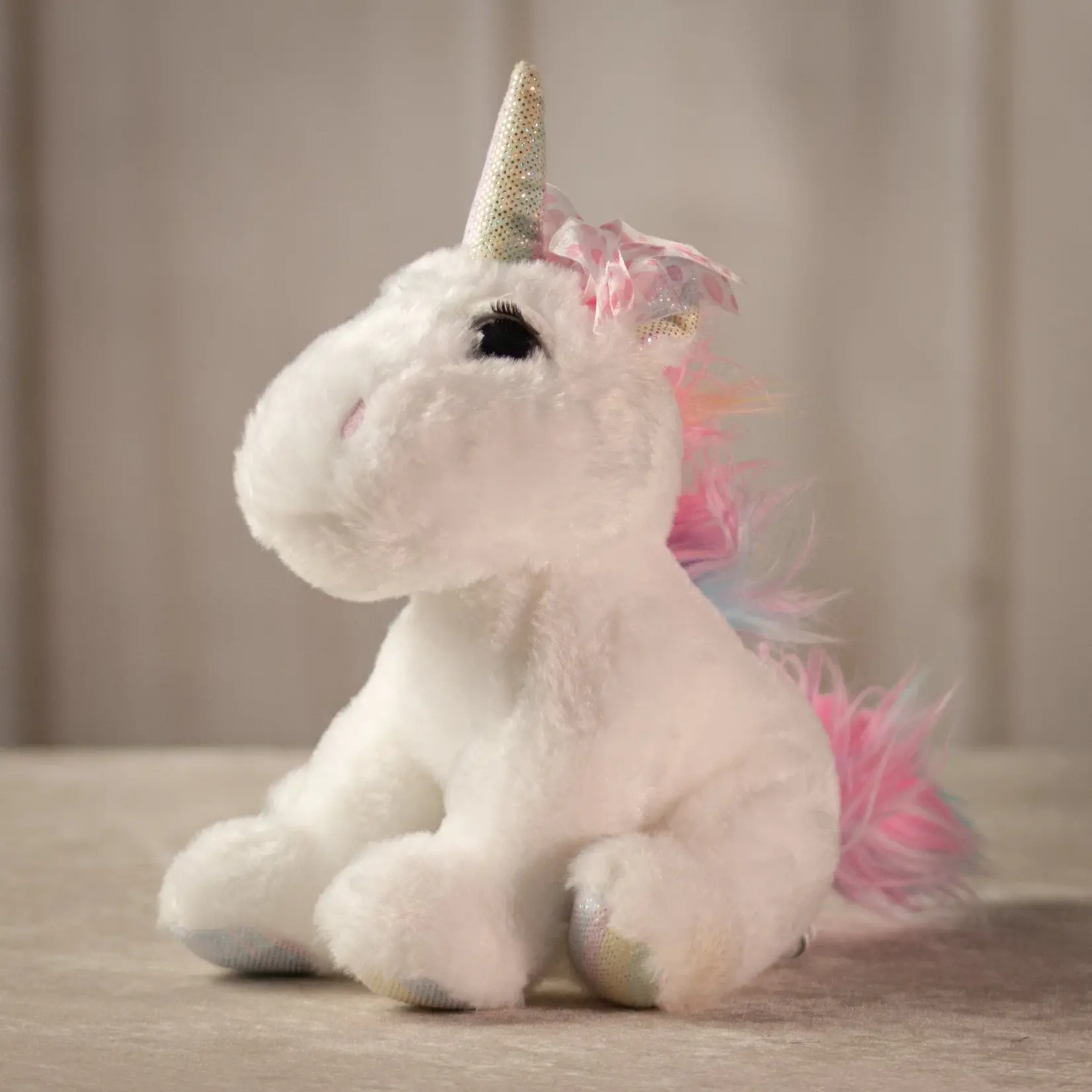Plush in a Rush 10" White Bella Unicorn 8028