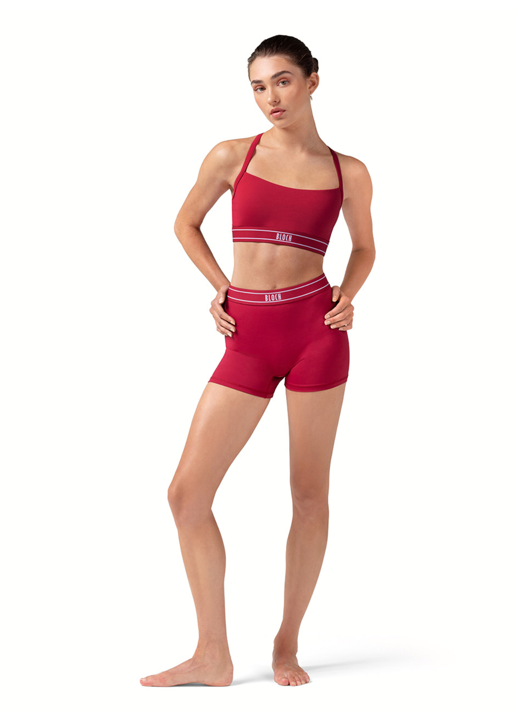 Bloch Bloch R90002 Ladies Logo Elastic Shorts