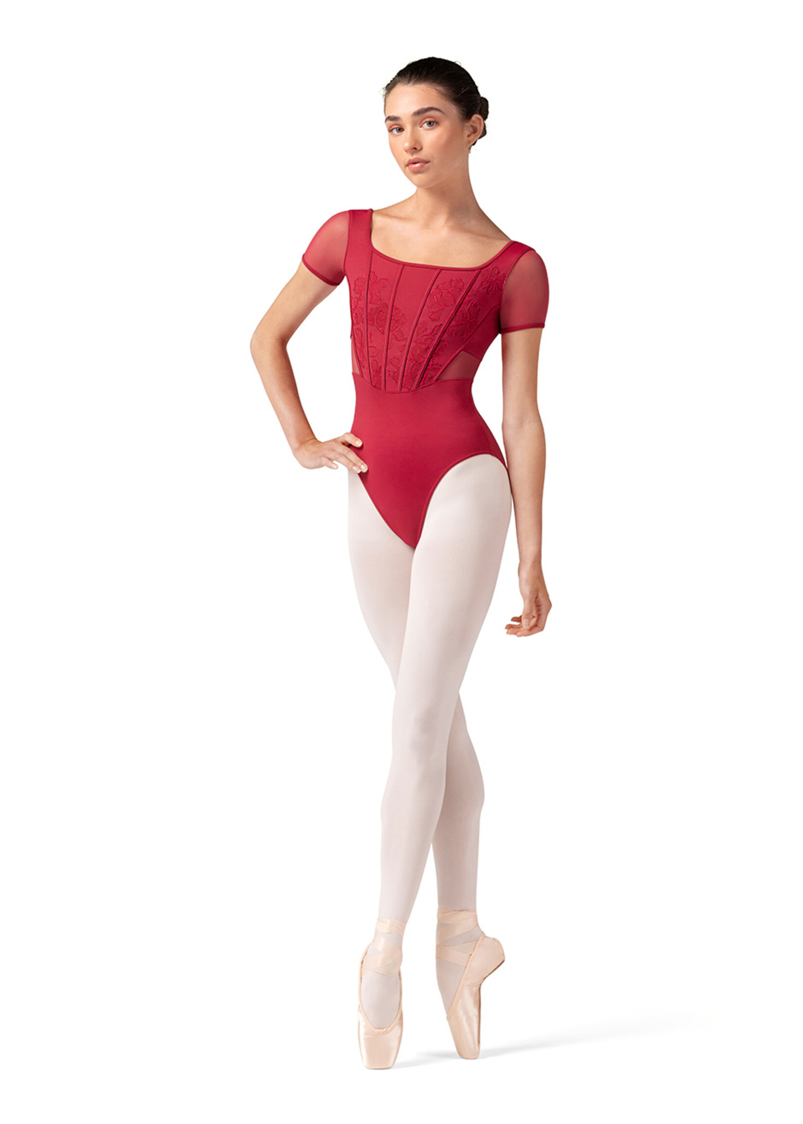 Bloch Bloch L20001 Ladies Embroidered Cap Sleeve Leotard