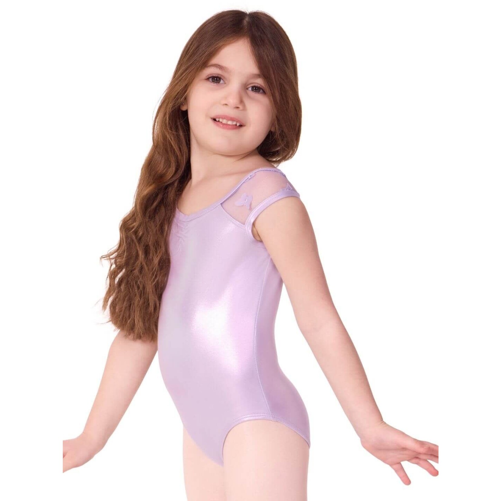 Capezio F12572C Flutter Glasswing Cap Sleeve Leotard Childs
