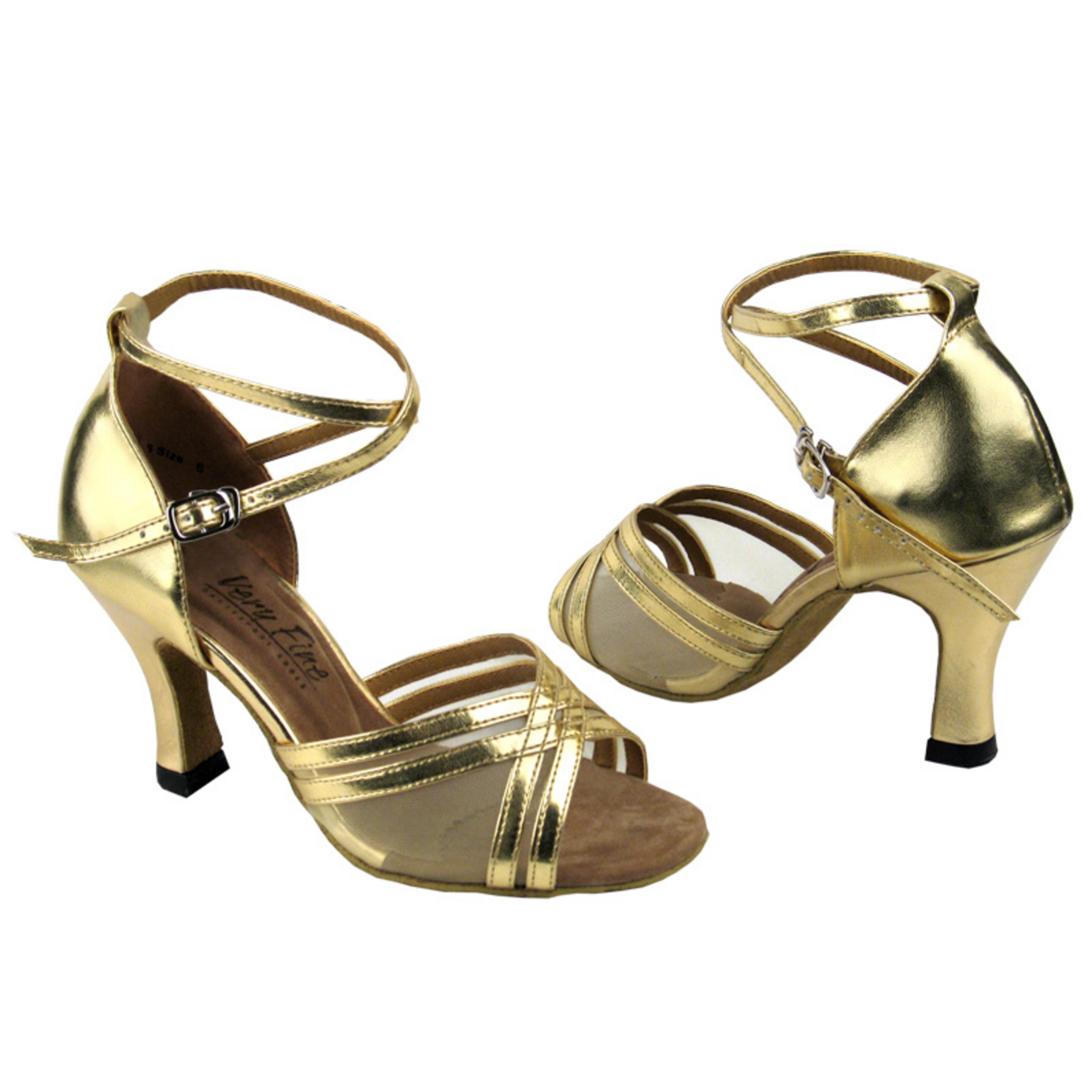 Very Fine 5017 Womens Heel Leather Vamp; Mesh