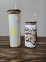 RCS Blanks Bamboo Lid Glass Tumbler