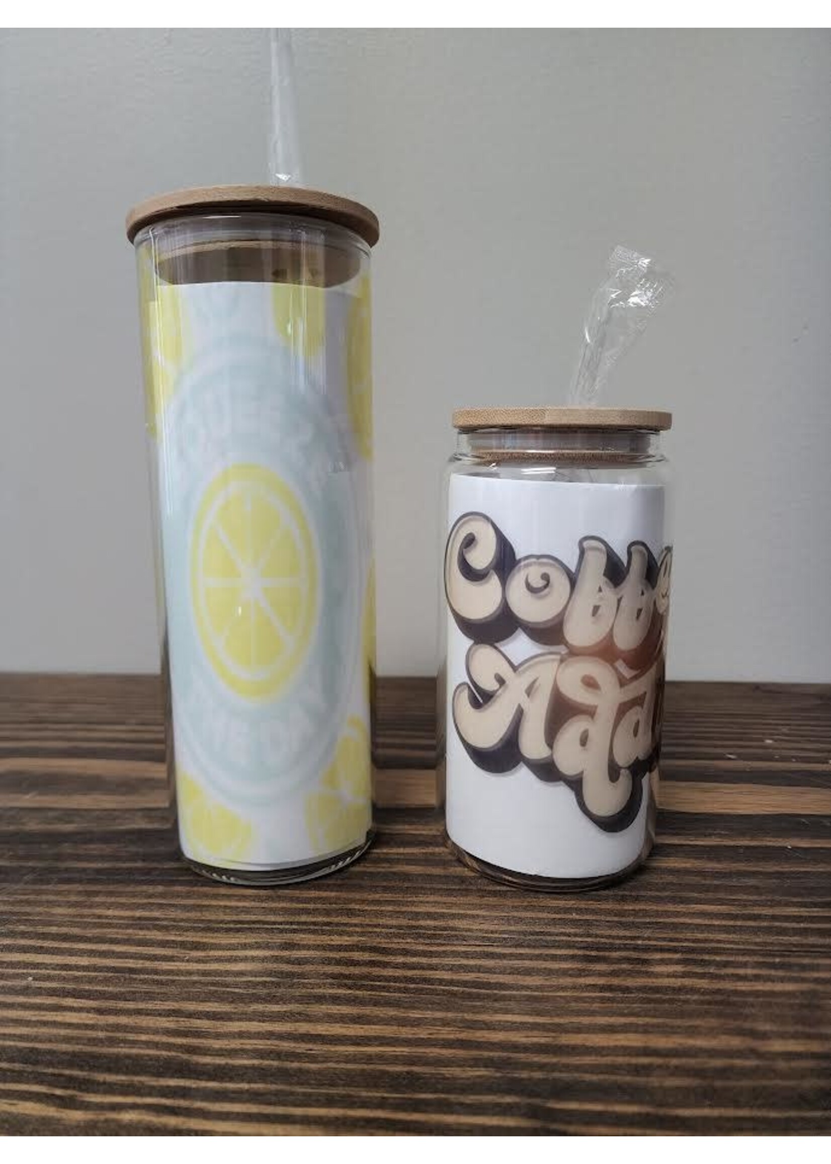 RCS Blanks Bamboo Lid Glass Tumbler