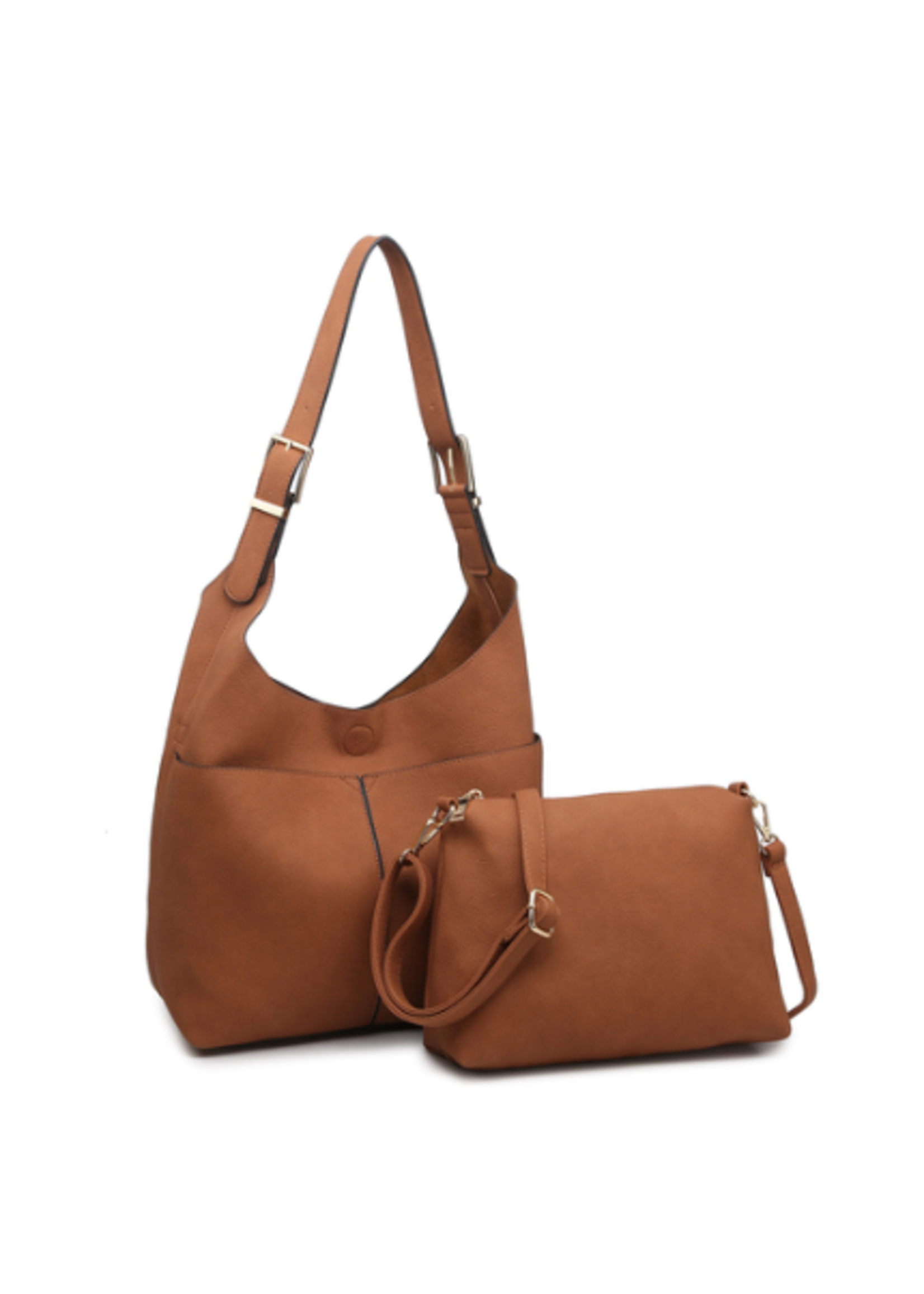 Jen & Co Ida Slouchy Hobo Bag w/ Adjustable Strap