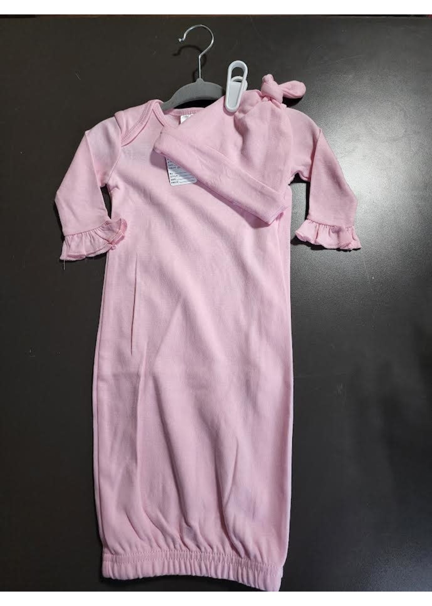 Blank Boutique Infant Gown with Matching hat