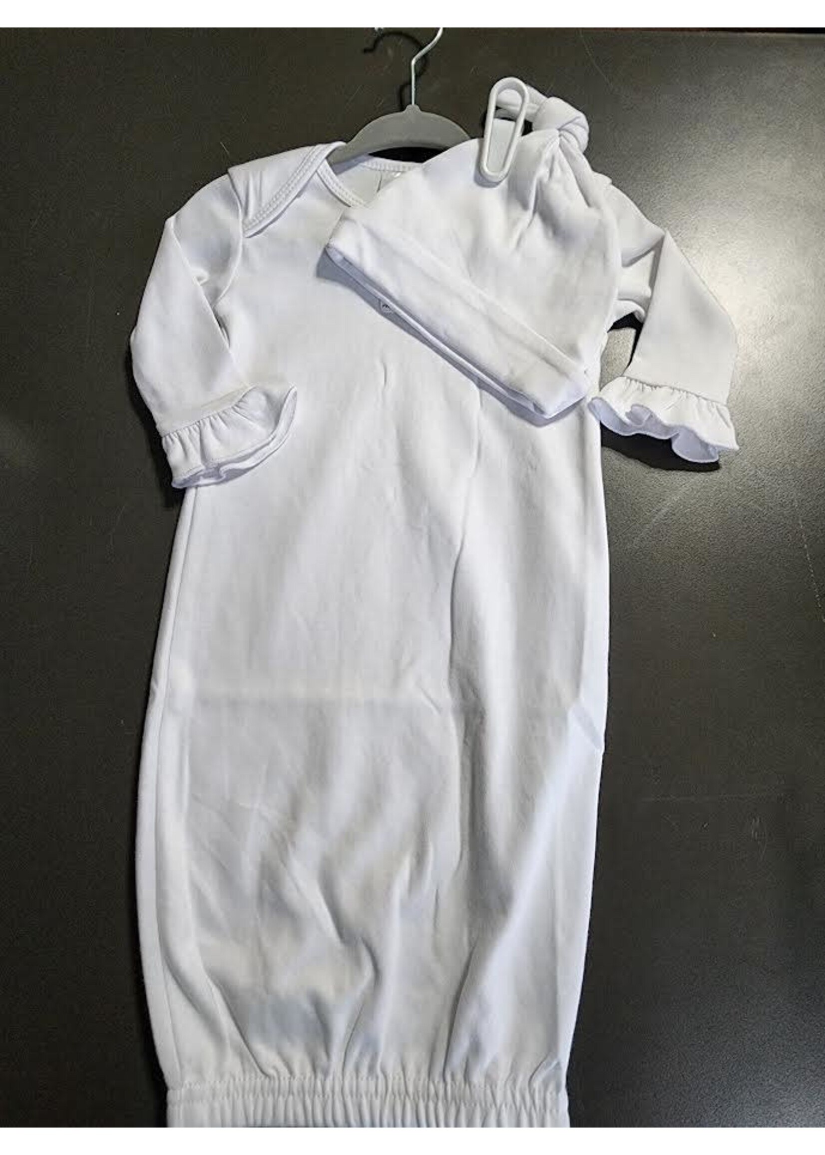 Blank Boutique Infant Gown with Matching hat