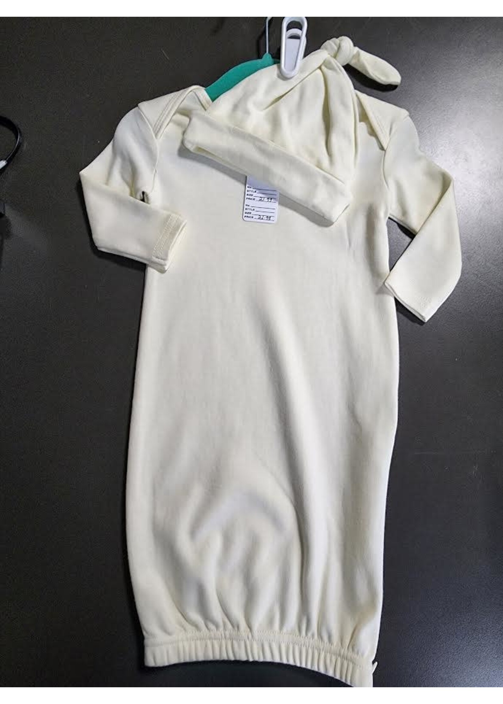 Blank Boutique Infant Gown with Matching hat
