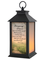 Carson Lantern 13" Frost Amazing Grace