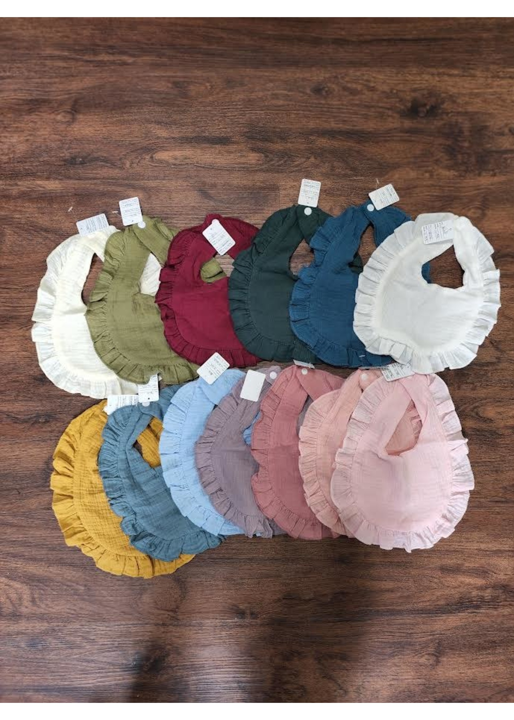 Ruffled Baby Bib