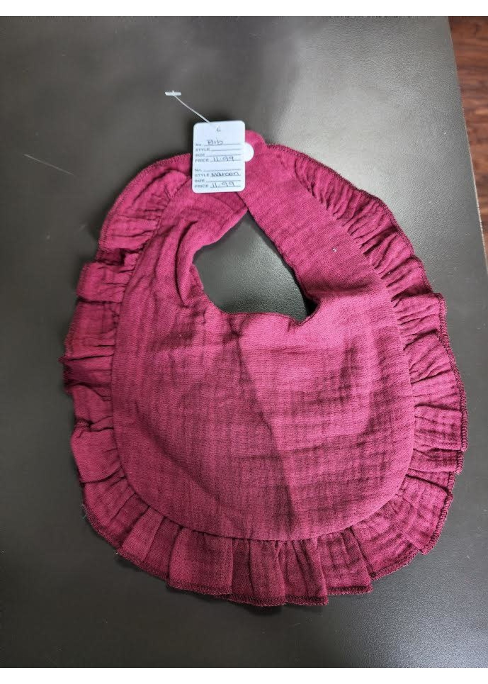 Ruffled Baby Bib