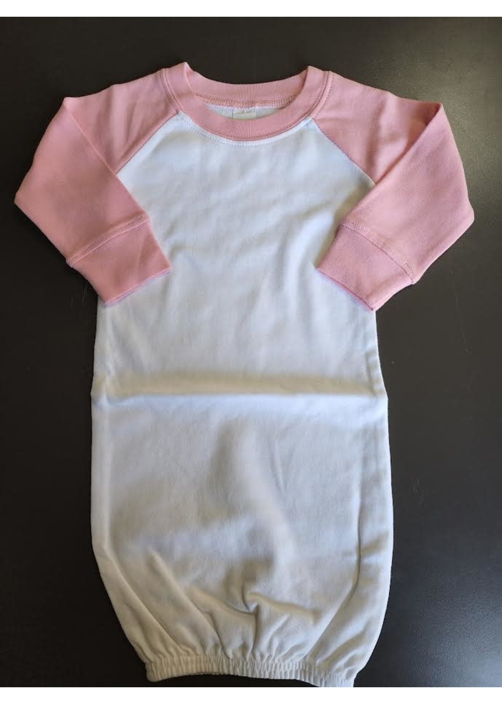 Raglan White Body Baby Gowns