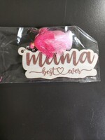 Simple Tymes Wooden Mama Keychain with tassel