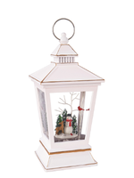 Evergreen LED Musical White Water Lantern With Holiday Scene