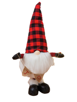 Evergreen Plush Gnome Holding "JOY" Banner With Telescoping Legs Table Décor