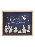 Ganz Pebble Nativity Framed Wall Plaque