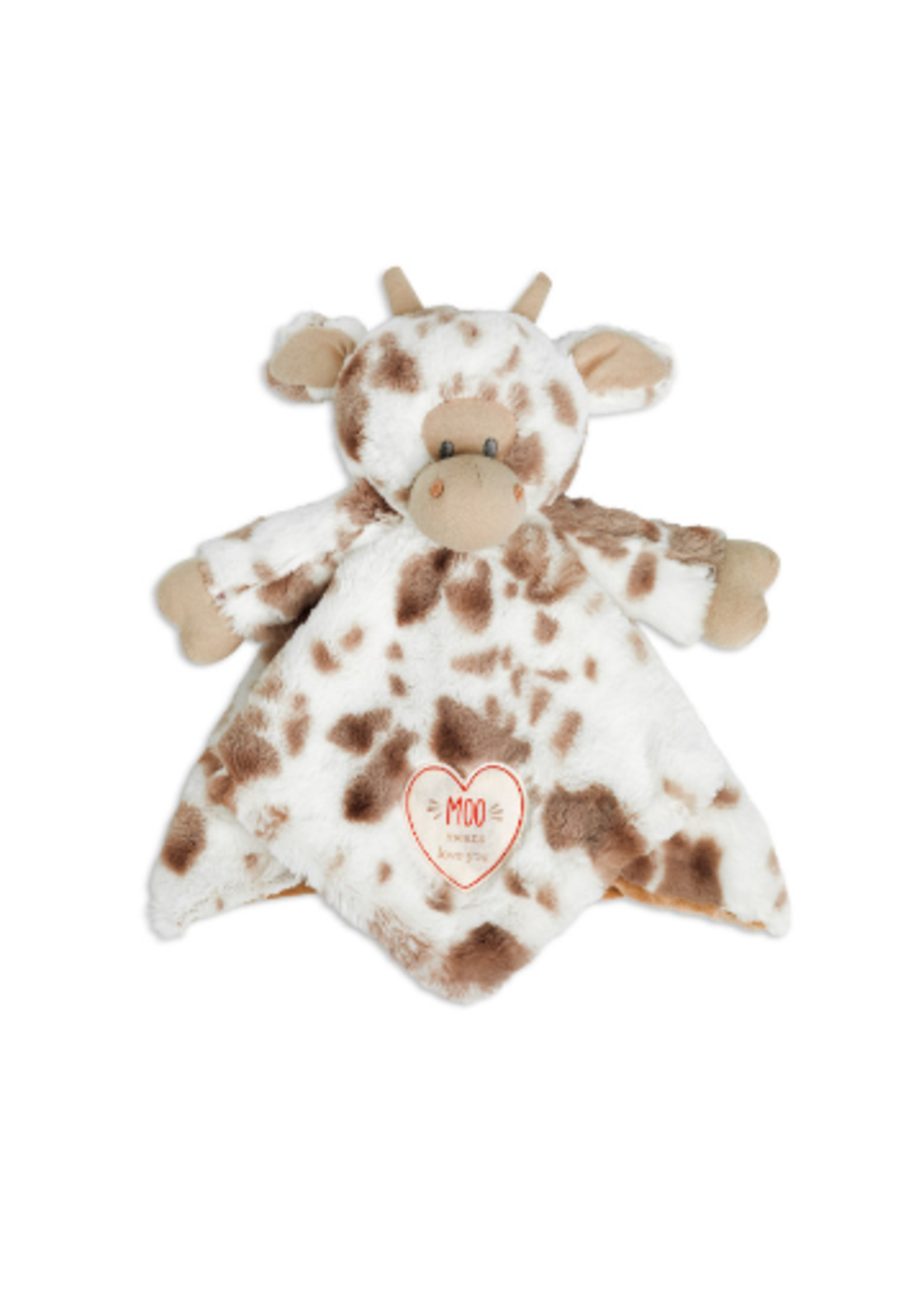 Demdaco Barnyard Rattle Blankie - Cow