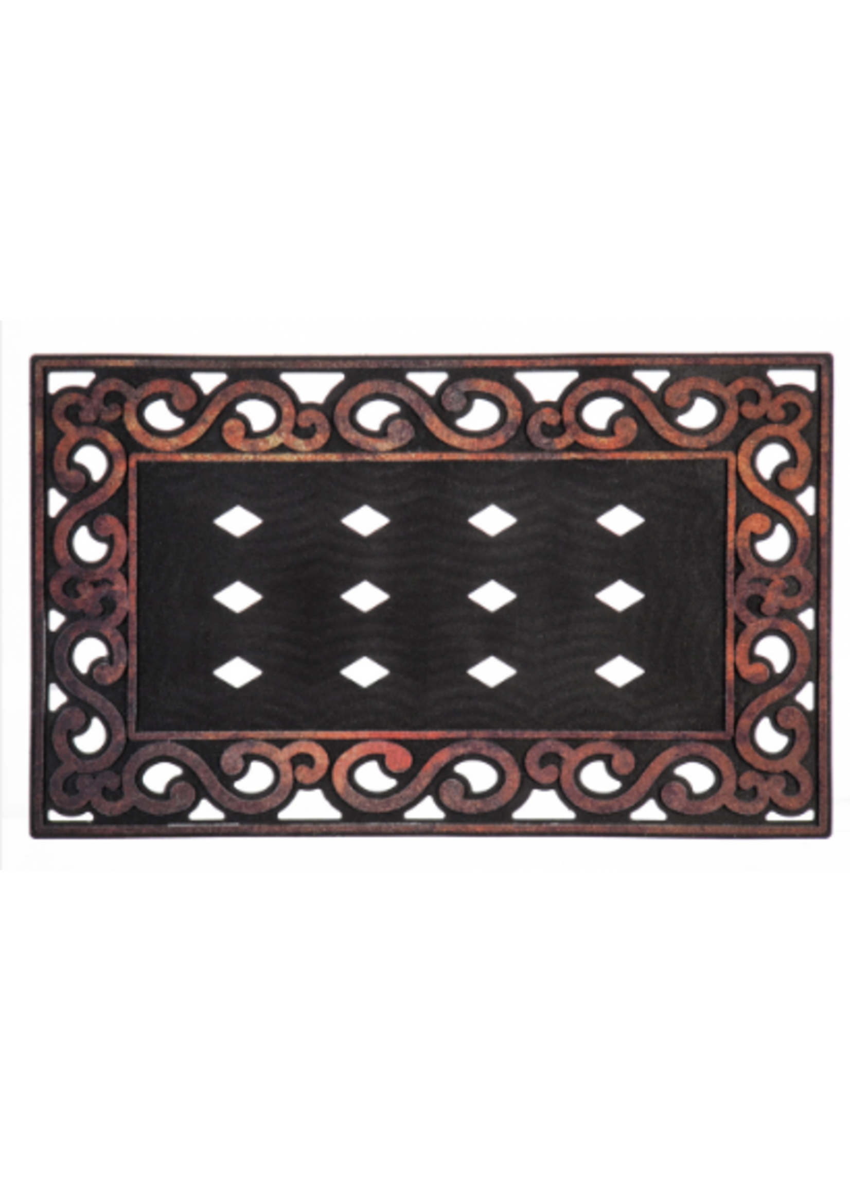 Evergreen Variegated Scroll Sassafras Mat Tray