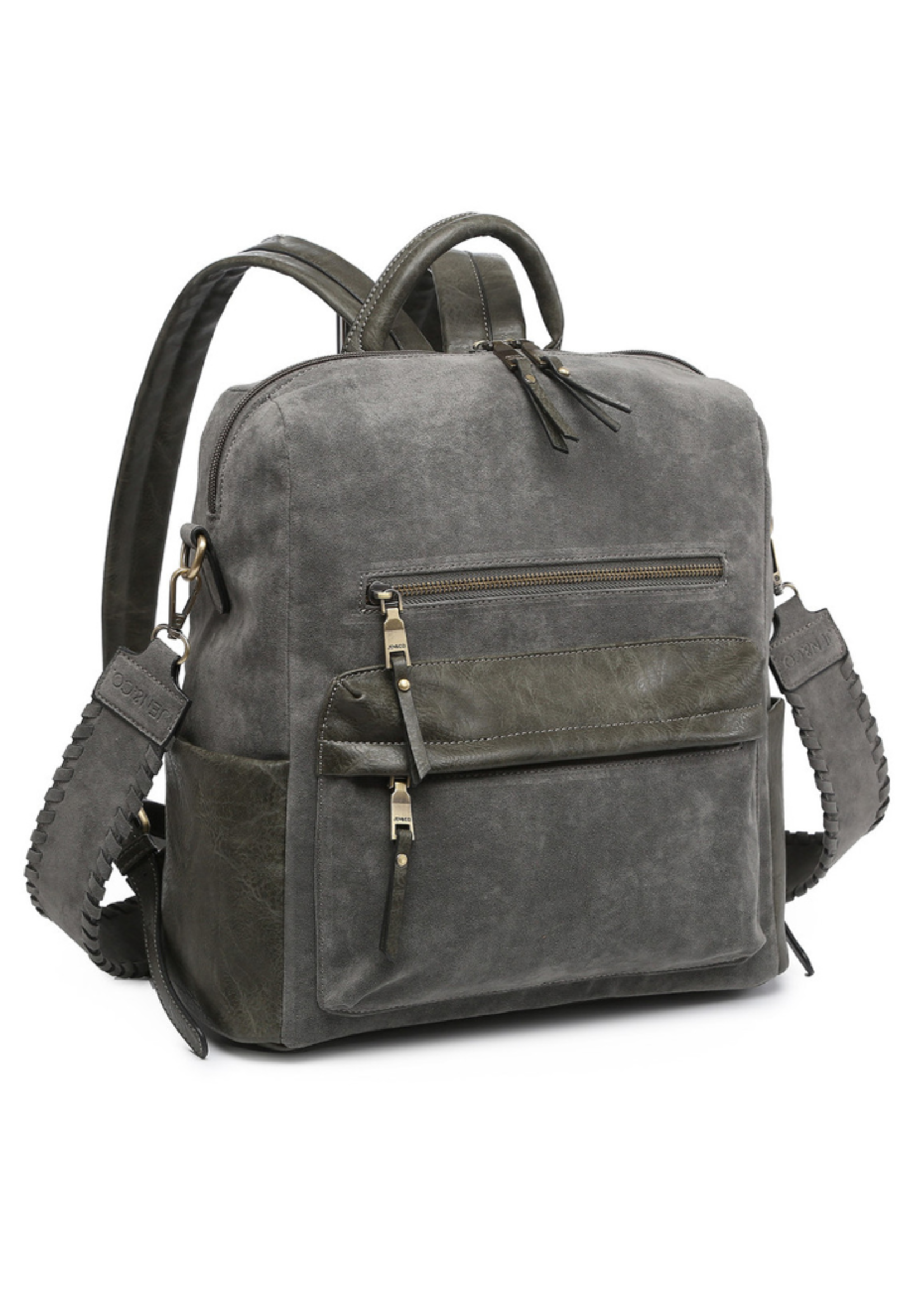 Jen & Co Amelia Convertible Backpack with Guitar Strap Slate