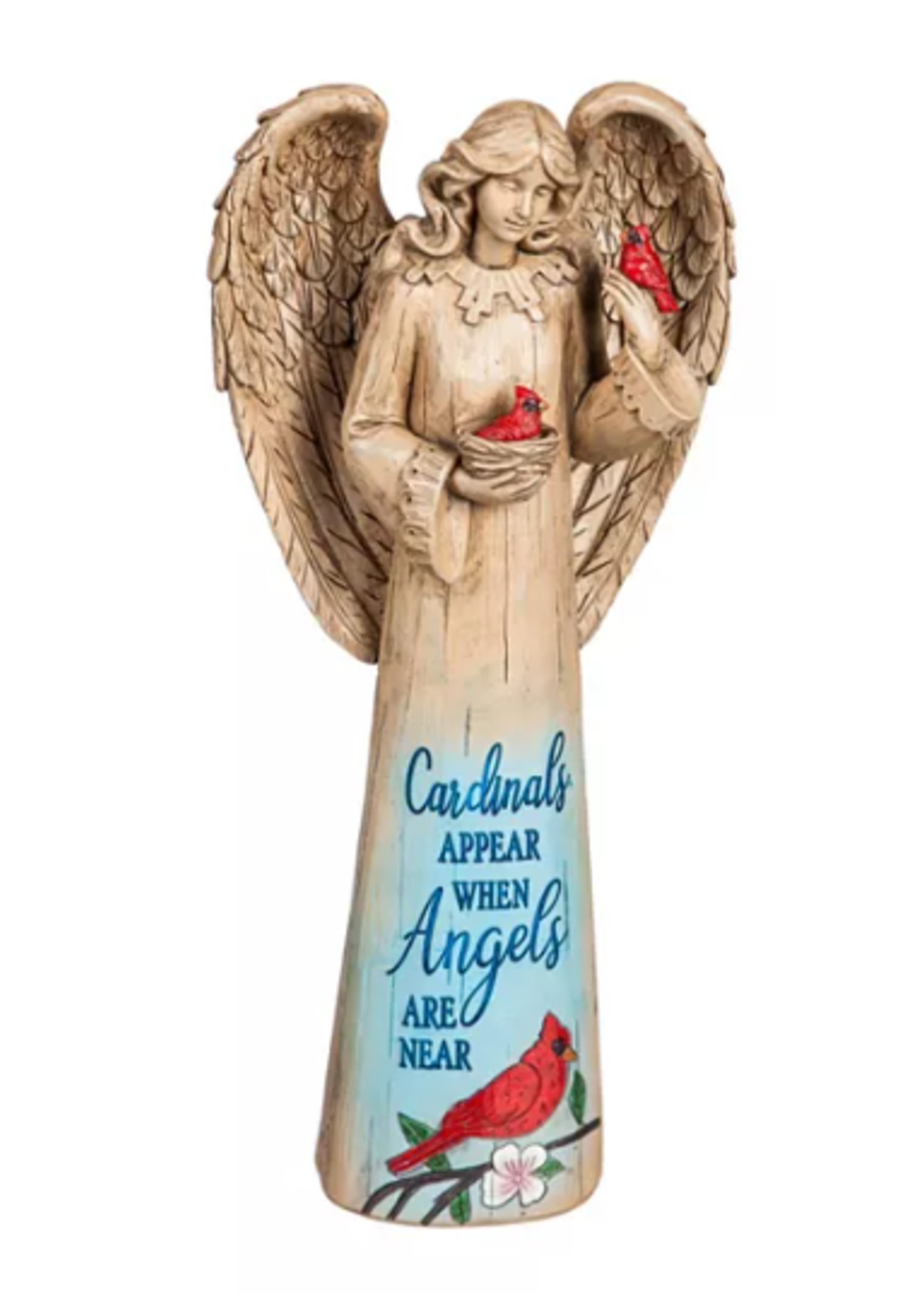 Evergreen 12"H Cardinals Appear Angel Garden Statuary Garden and Yard Decor