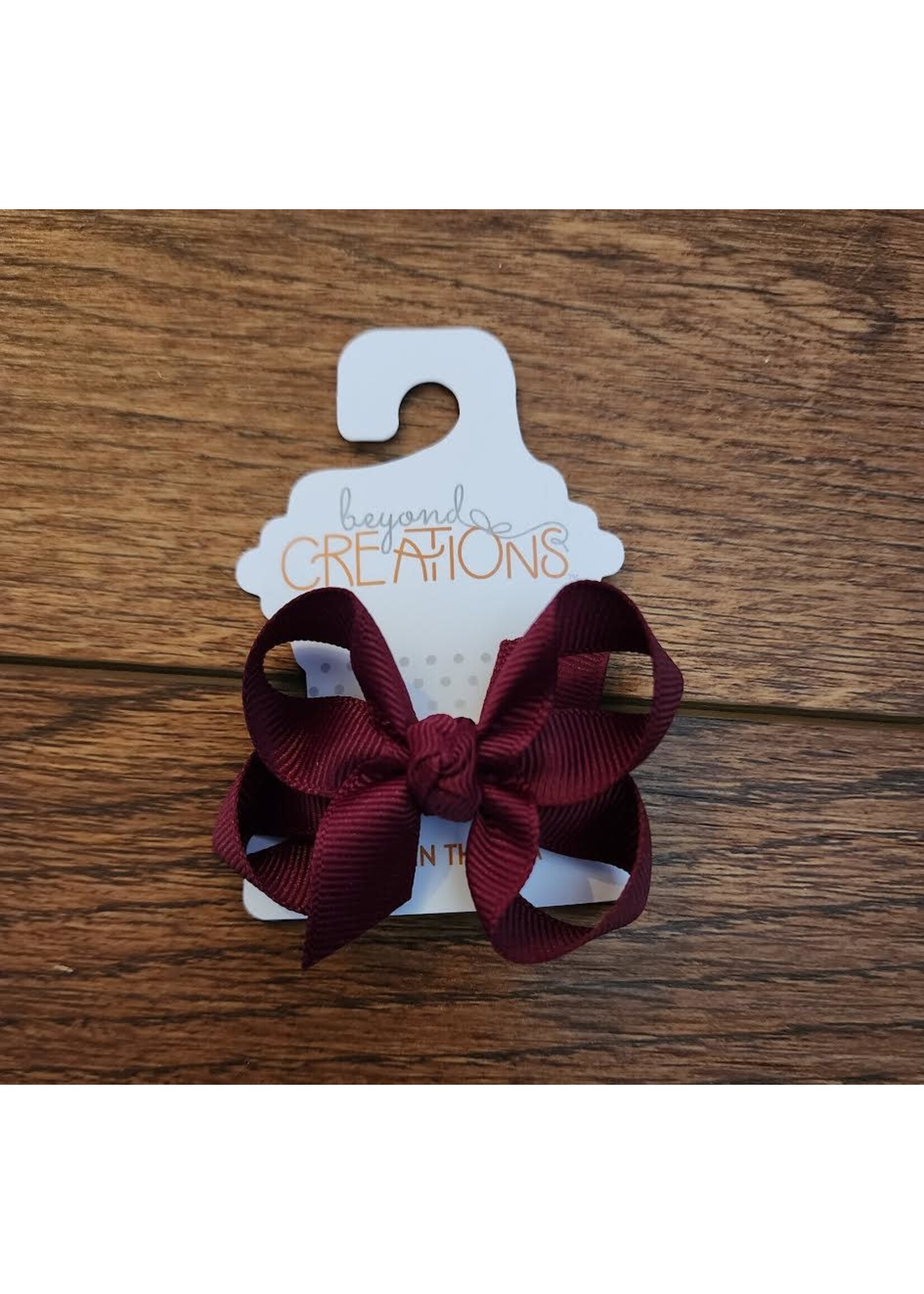 Beyond Creations Small 3" Grosgrain Bow on Clip