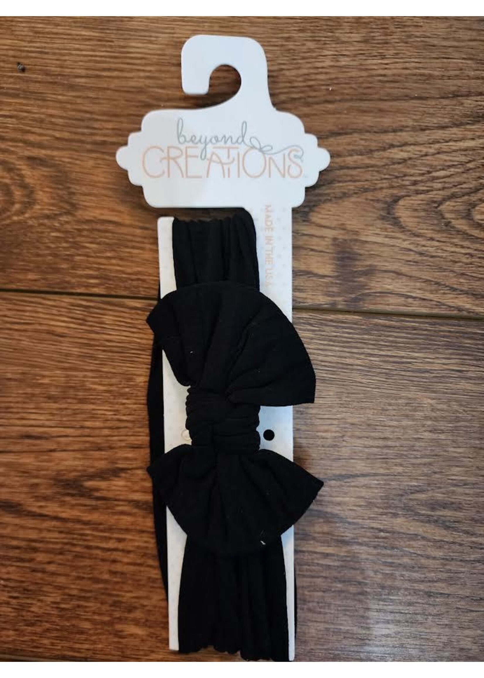 Beyond Creations Wide Pantyhose Headband with Knot Bow