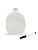 Demdaco WRITE ON Small Oval Vase with Marker