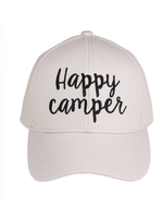 C.C. Beanie CC Ball Cap - Happy Camper Embroidered