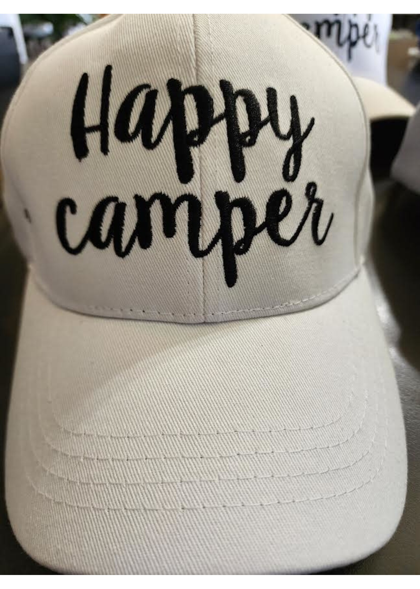 C.C. Beanie CC Ball Cap - Happy Camper Embroidered
