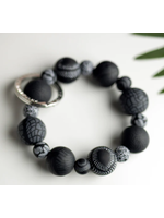 Jilzarah Jilzarah Wrist Keychain Midnight Palm