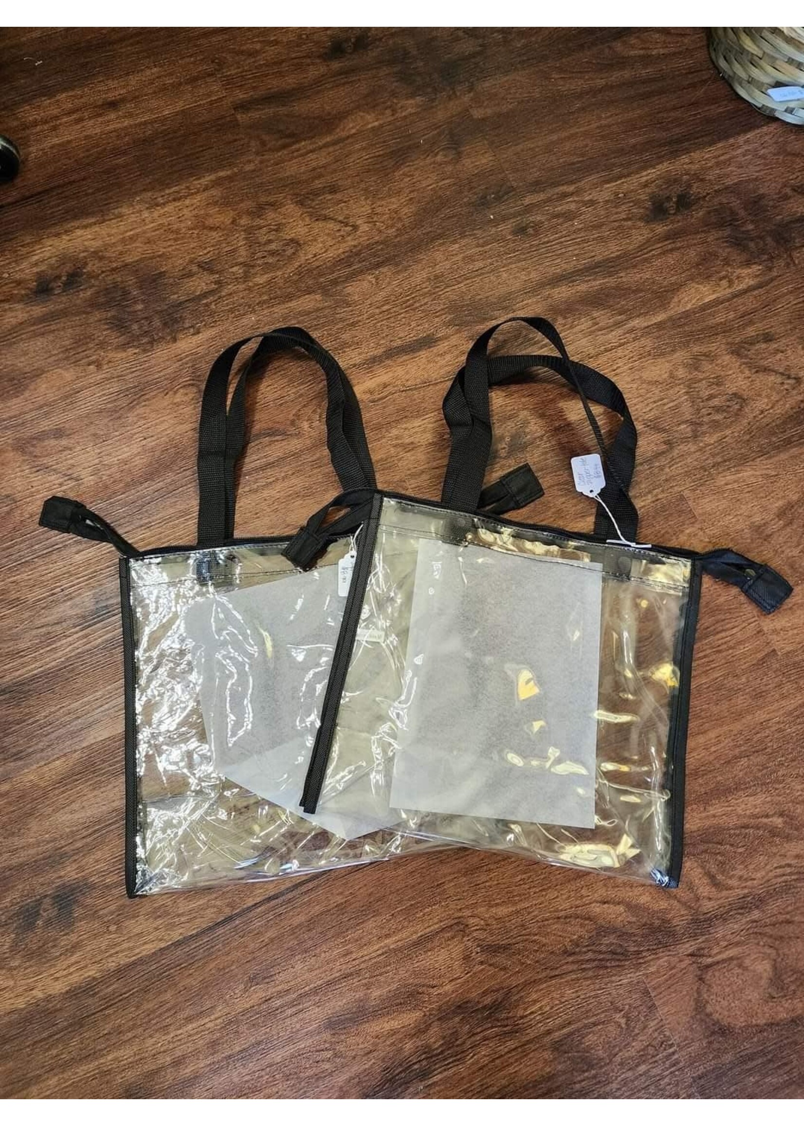 Clear Zipper Tote