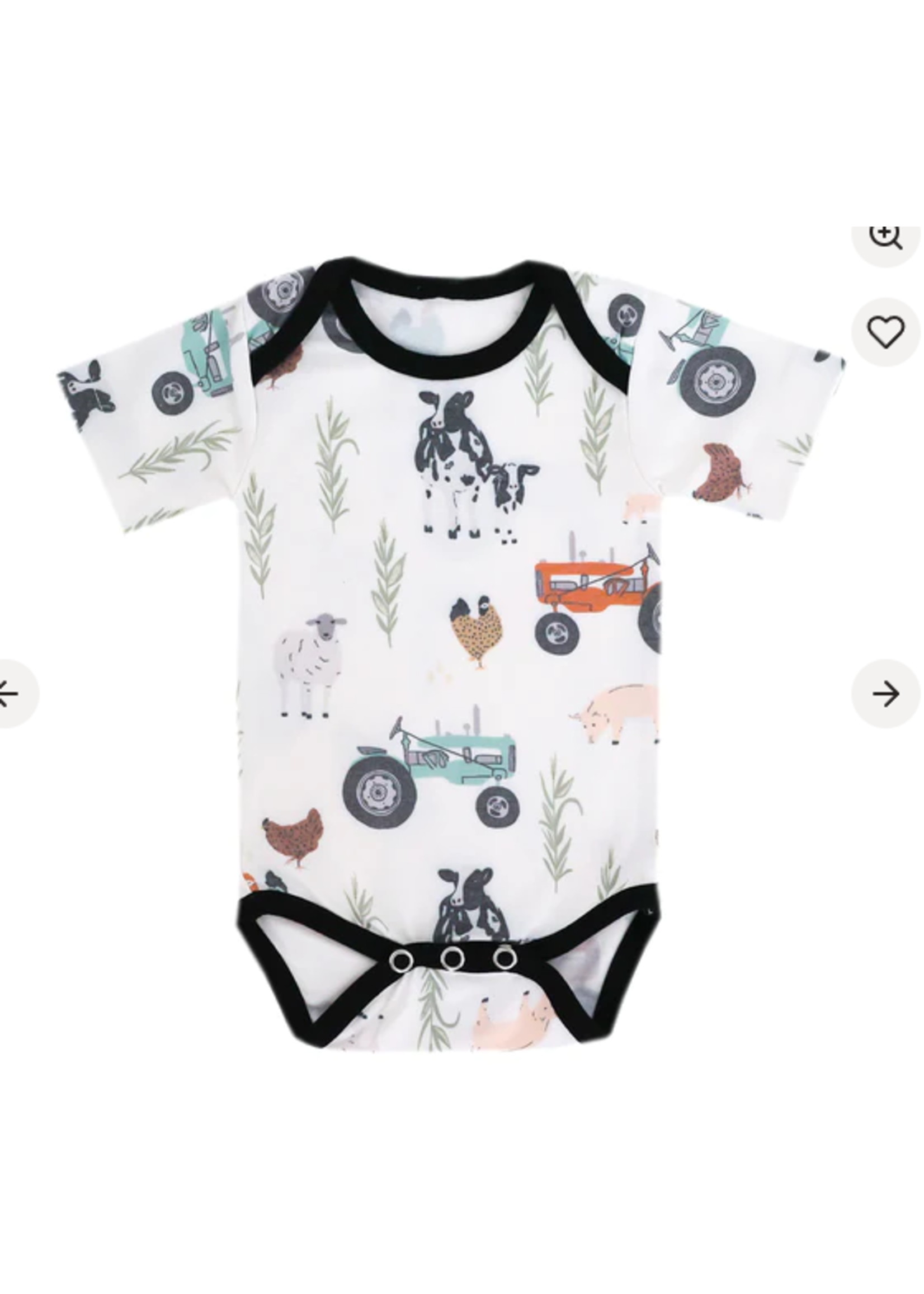 Copper Pearl Copper Pearl Short Sleeve Bodysuit
