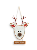 Demdaco Very Merry Reindeer Door Hanger