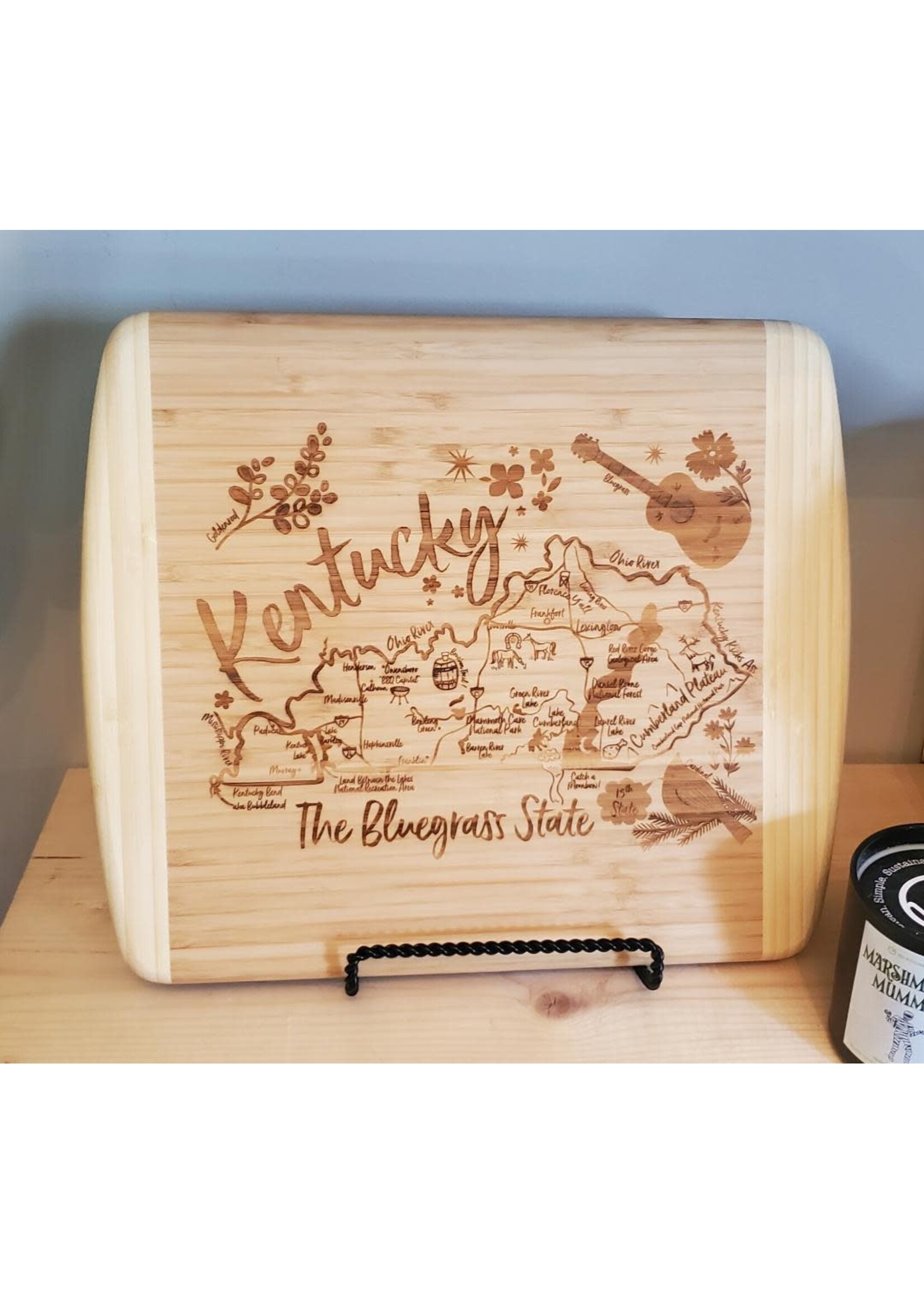 Gooseberry Designs Kentucky Small Bamboo Board