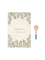 Demdaco Happiness Kitchen Towel & Utensil Set