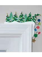 Evergreen Metal Door Frame Décor, Christmas Tree