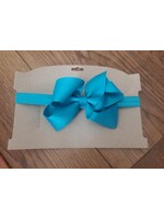 Headband with Teal Bow